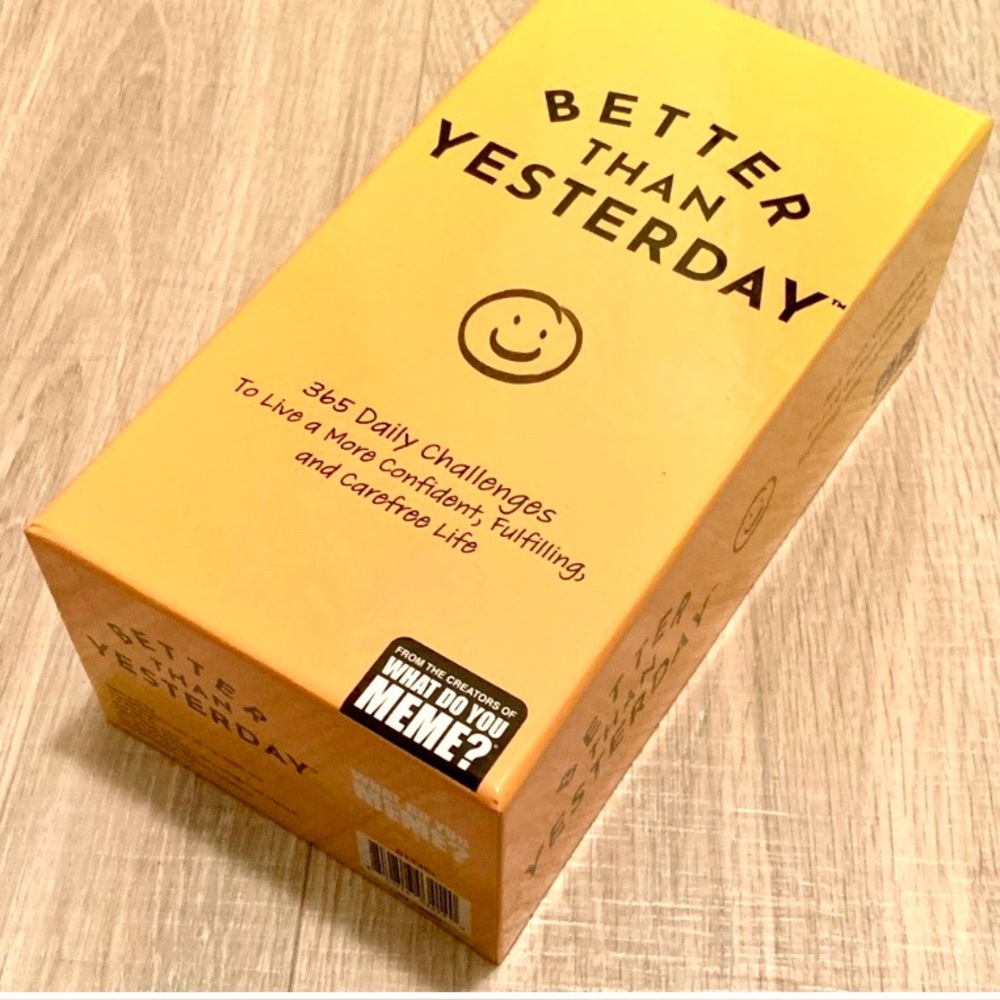 Better Than Yesterday Party Game